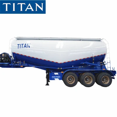 Titan 60 Ton Cement Bulker Dry Powder Tankers Remolque de cemento a granel Remolques de silo